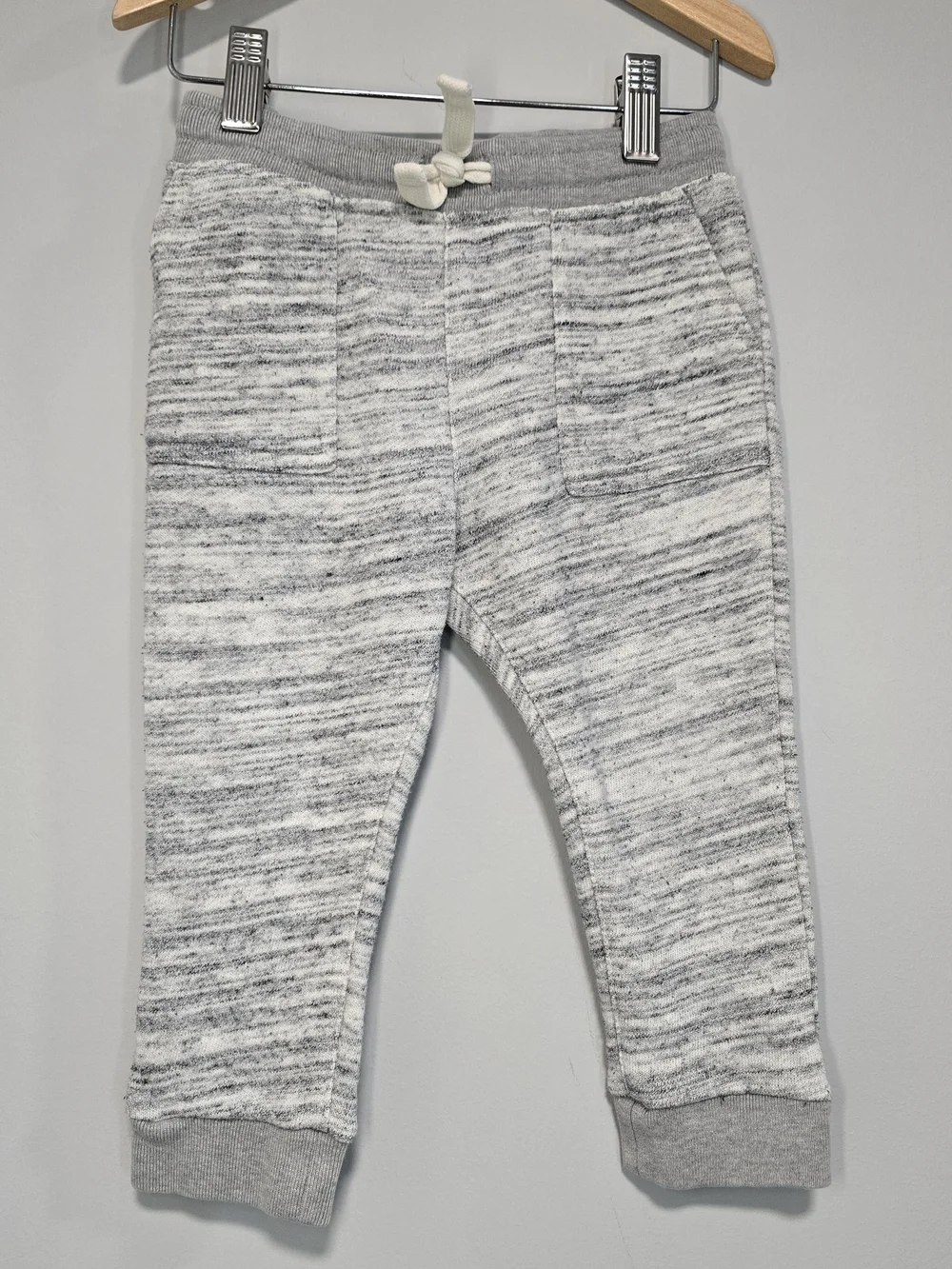 OshKosh B'gosh Marled Gray & White Jogger Sweatpants